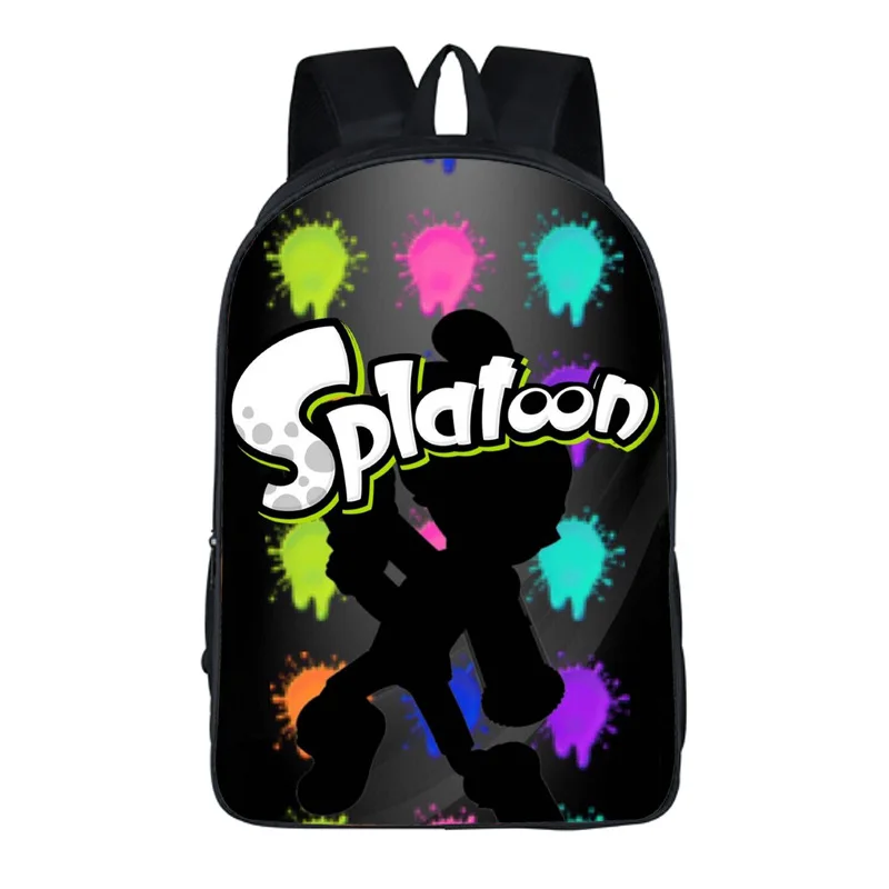 Школьные сумки большой вместимости PC игра splotoon 2 Печать школьный рюкзак для
