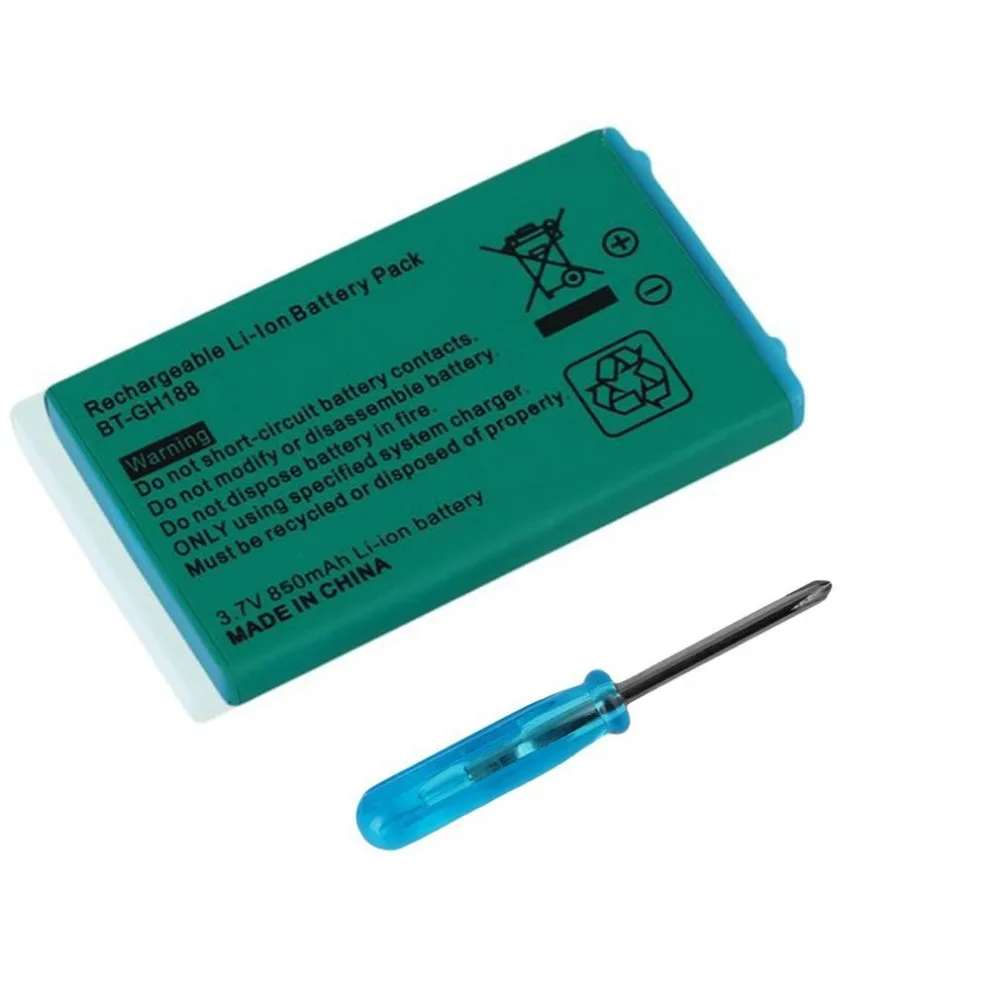 3,7 V 850mAh литий-ионная аккумуляторная батарея для систем и отверток nintendo Game SP