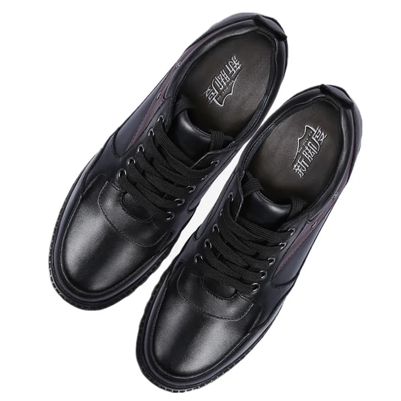 Новая стильная Уличная Повседневная кожаная увеличивающая высоту обувь легкая