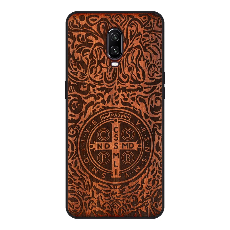 Новый роскошный чехол для Oneplus 6 t из натурального дерева 5T палисандр ТПУ