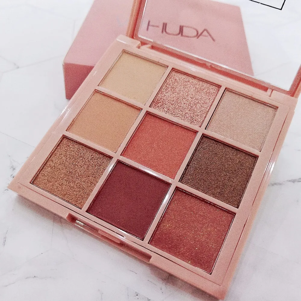 9 Colors Shimmer&ampMatte Eyeshadow Palette Beauty Makeup Diamond Highly Pigmented Smooth Blending Long Lasting Shadow Kit |
