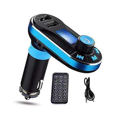 Беспроводной Bluetooth передатчик плеер Hands-free Car Kit Dual USB поддержка SD Совместимость с широким спектром электронных устройств - Название цвета: Черный