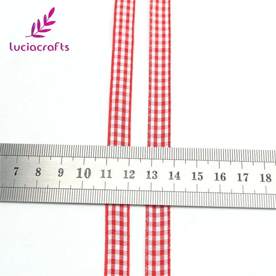 Lucia crafts 5y/18y 9,5-10 мм разные цвета на выбор принт сетки корсажная лента Подарочная посылка DIY аксессуары для волос T0102