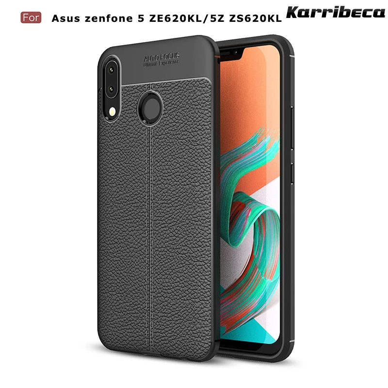 личи зерна узор кожаный кожа силиконовый чехол на asus zenfone 5z zs620kl чехлы