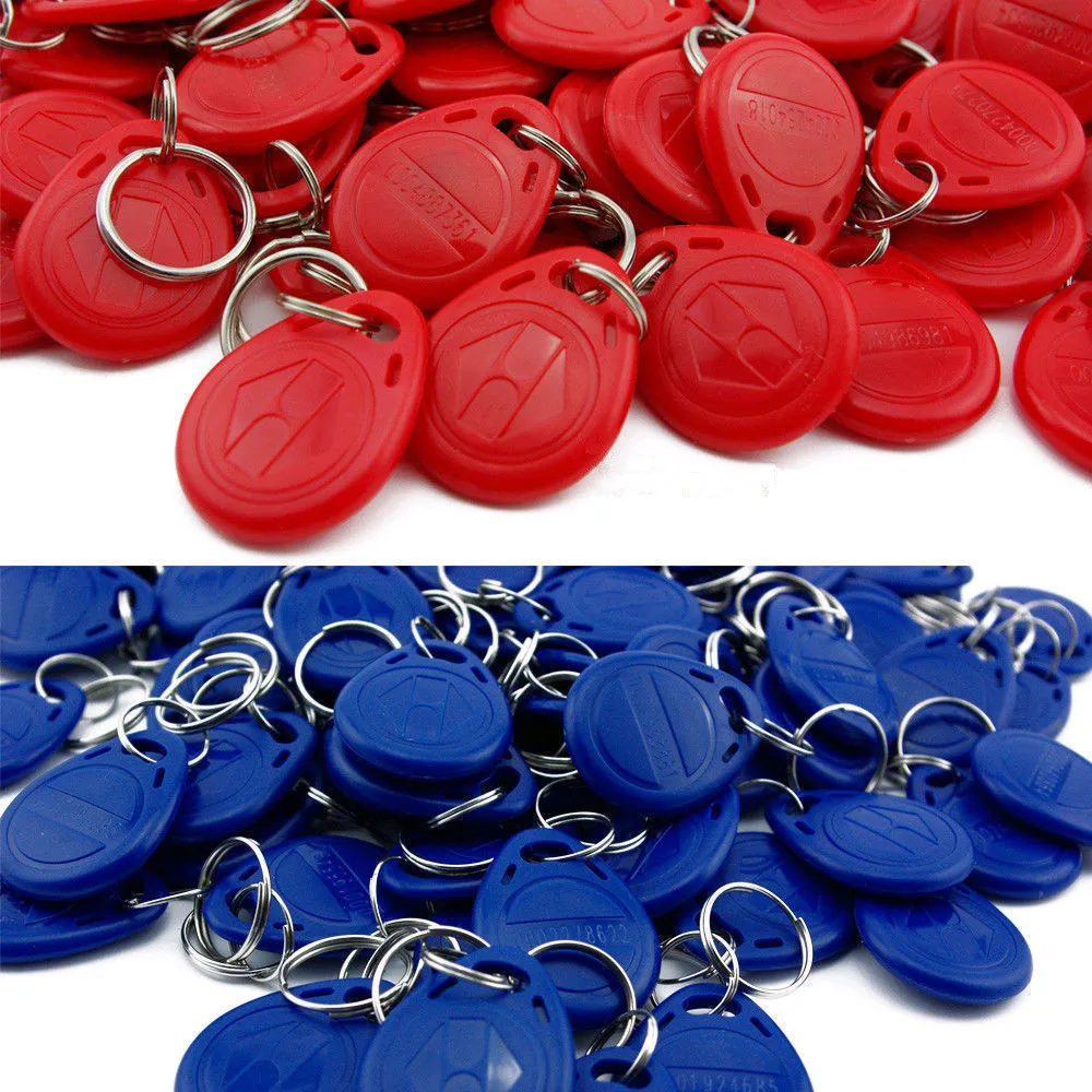 100 шт. бесконтактная RFID 125 кГц тег 6 цветов TK4100 EM4100 бесконтактная ID карта жетон брелоки