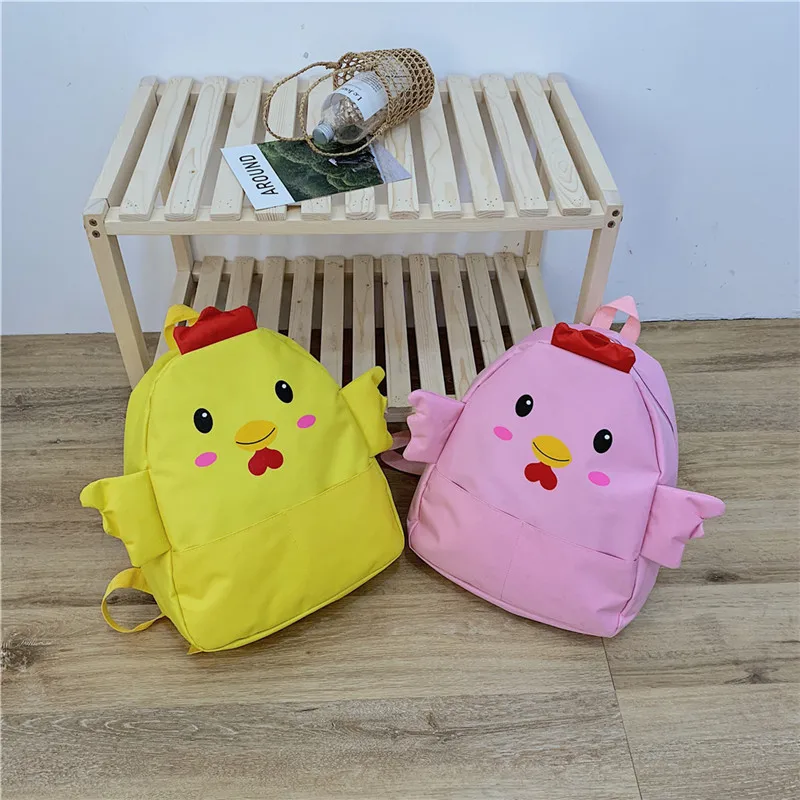 Рюкзак для путешествий женский рюкзак подростковый школьный Мультяшные цыплята