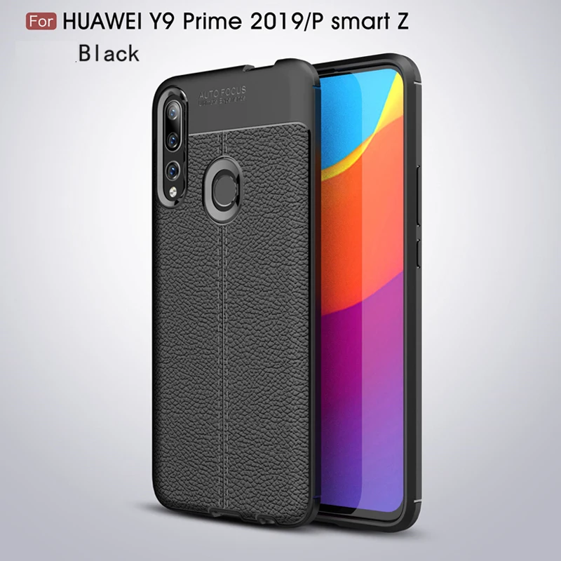Xinwen tpu кожаный чехол для задней панели телефона etui huawei y9 prime 2019 y 9 p smart z psmart