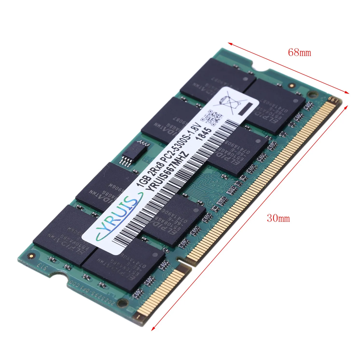 Горячая-Yruis Ddr2 800 МГц ОЗУ Sodimm память ноутбука поддержка Memoria Ddr2 ноутбук(1,8 в