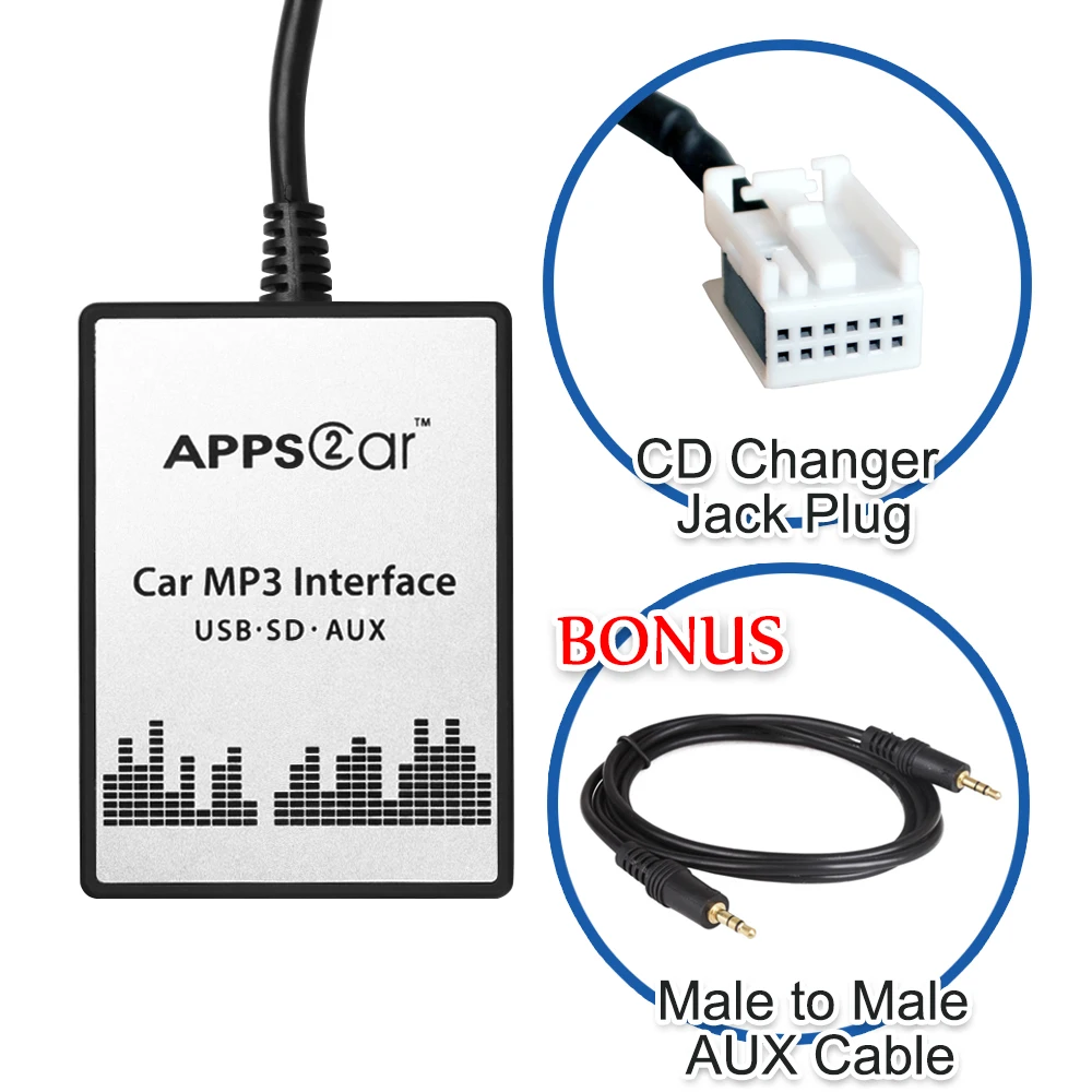 Автомобильный USB, SD AUX адаптер цифровой музыкальный преобразователь Mp3 конвертер для Citroen Berlingo B9 2005(подходит для выбора OEM радио