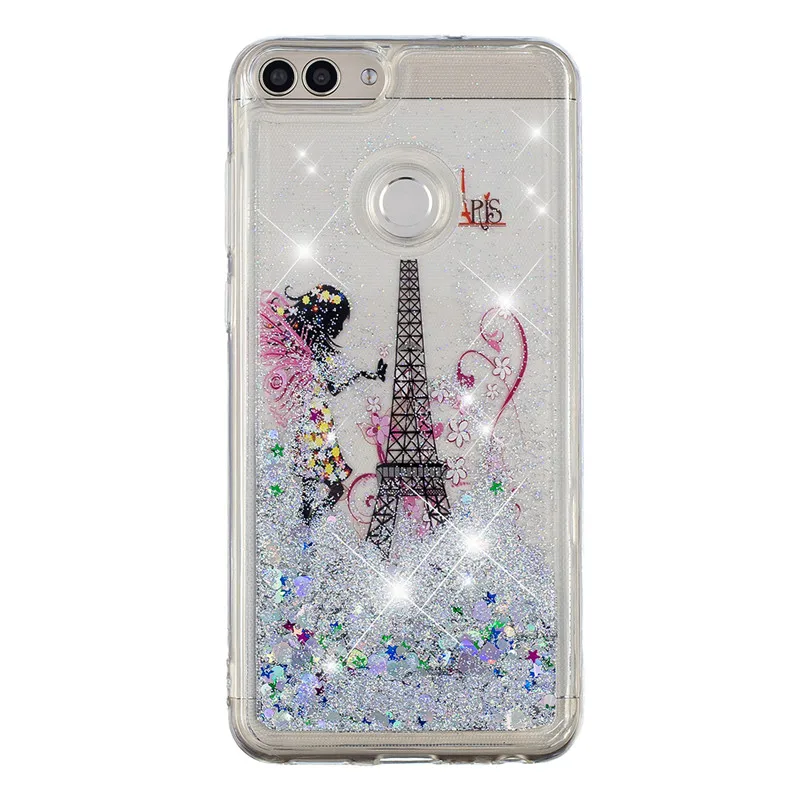 Honor 7A Pro Case for Huawei Cover Y6 Prime 2018 Butterfly Dynamic Liquid Soft TPU Back Capa |
