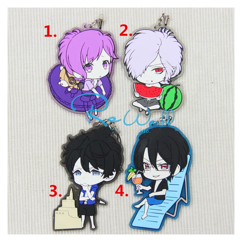 DIABOLIKLOVERS аниме брелок Yui Ayato Kanato Laito Ruki Yuma Shin Sakamaki Reiji Subaru Резиновый Ремешок/талисманы для телефона D142-X