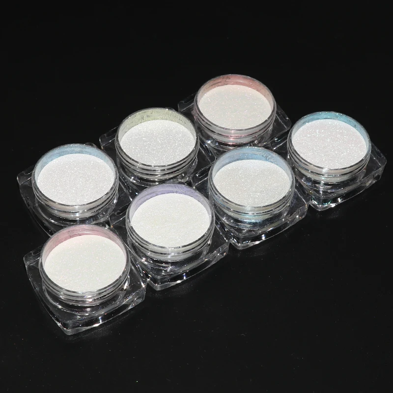 1,5 г/кор. Seashell зеркало-Хамелеон Порошковые блестки для ногтей Aurora Pearlescen Shell Дизайн ногтей хром пигмент пыль Маникюр украшения