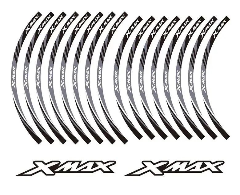 Model 2 KODASKIN колеса нашивки обода наклейки настроены для Yamaha XMAX X-max - Цвет: Model 2