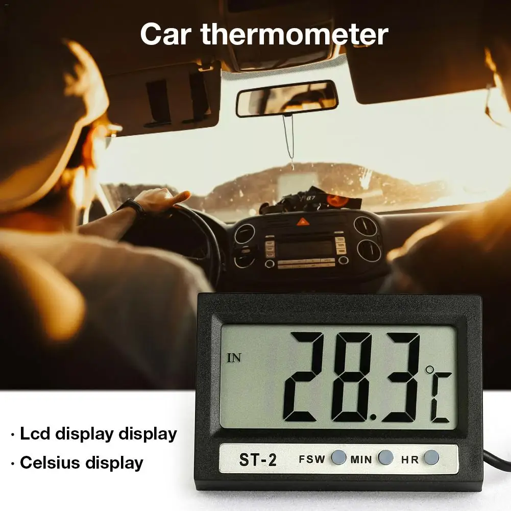 Двойной измеритель температуры цифровой дисплей электронный термометр часы для