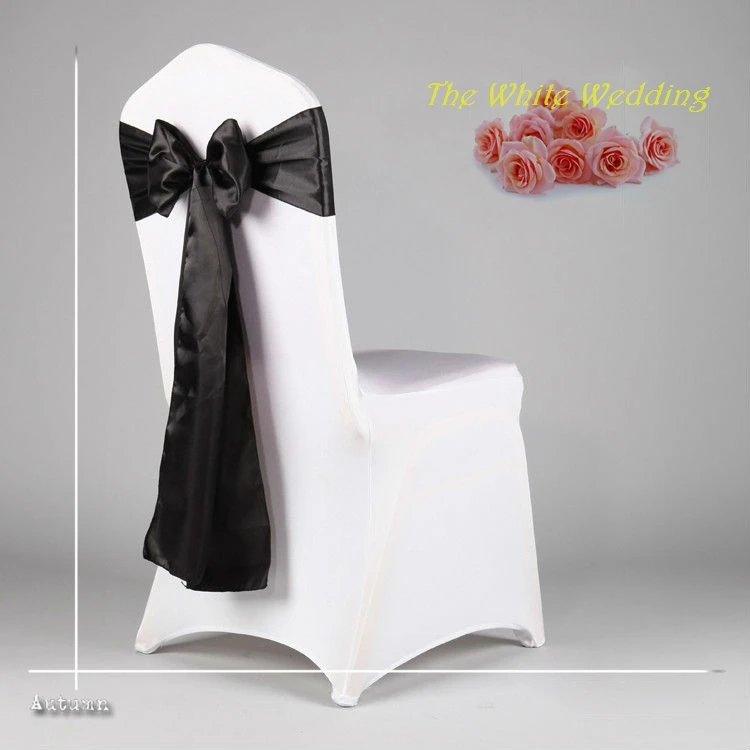 Бесплатная доставка в Океанию 100 черный дешевый створки стула для свадебного