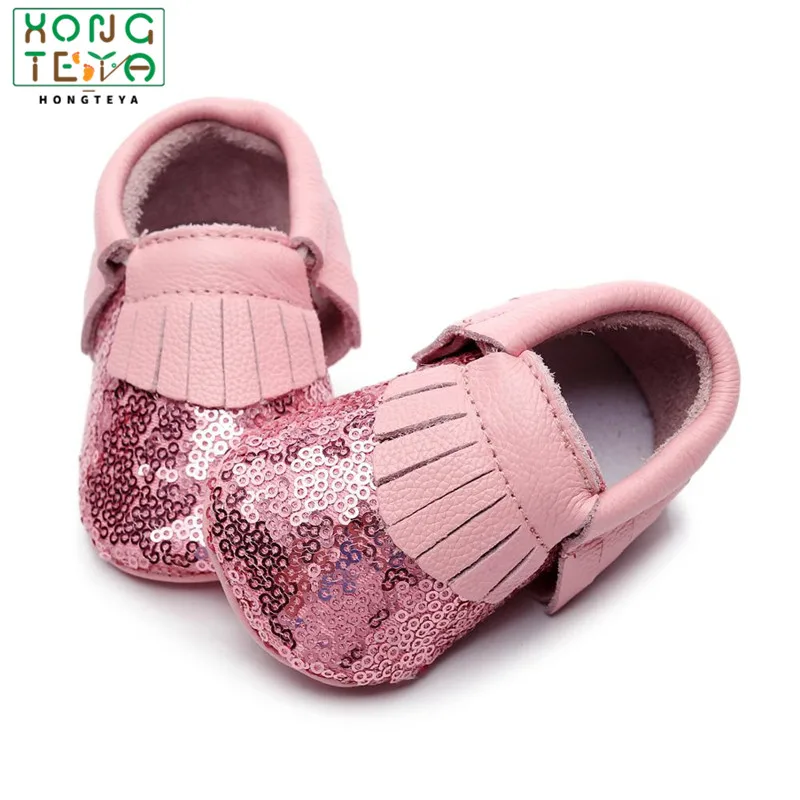 Детские Рождественские подарки для девушек детские туфли из натуральной кожи