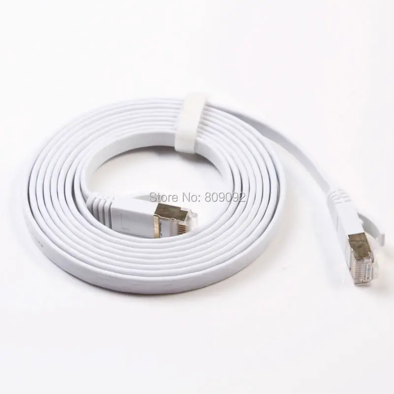 Высокоскоростной сетевой кабель 15 м/20 м/25 м/30 м Ethernet-кабель Cat7 RJ45 м/м тонкий
