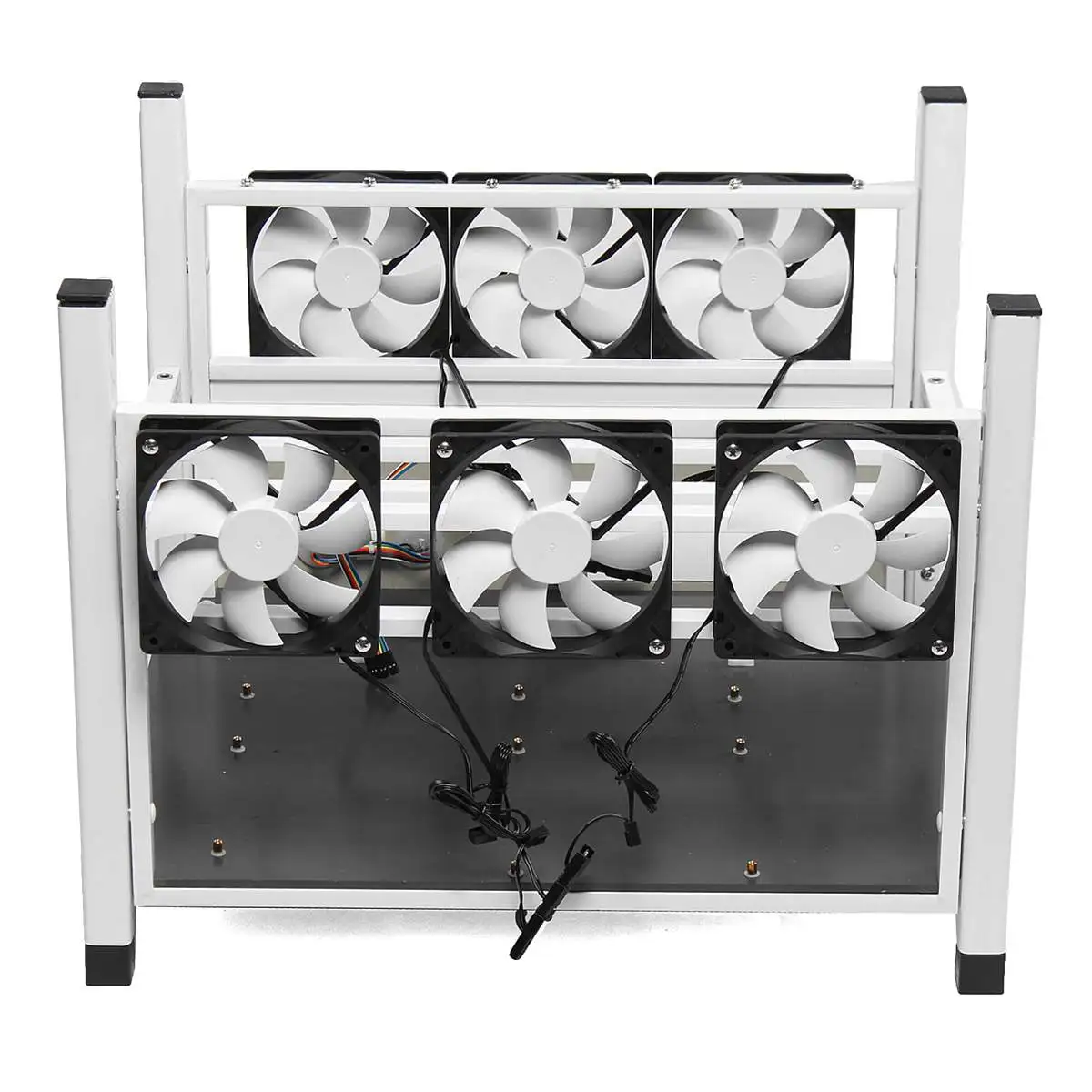 BX36 6GPU открытая горная рама, чехол для шахтера с ящиком, стильная криптомонета для 6 вентиляторов, чехол для компьютера, горная рама, серверное шасси