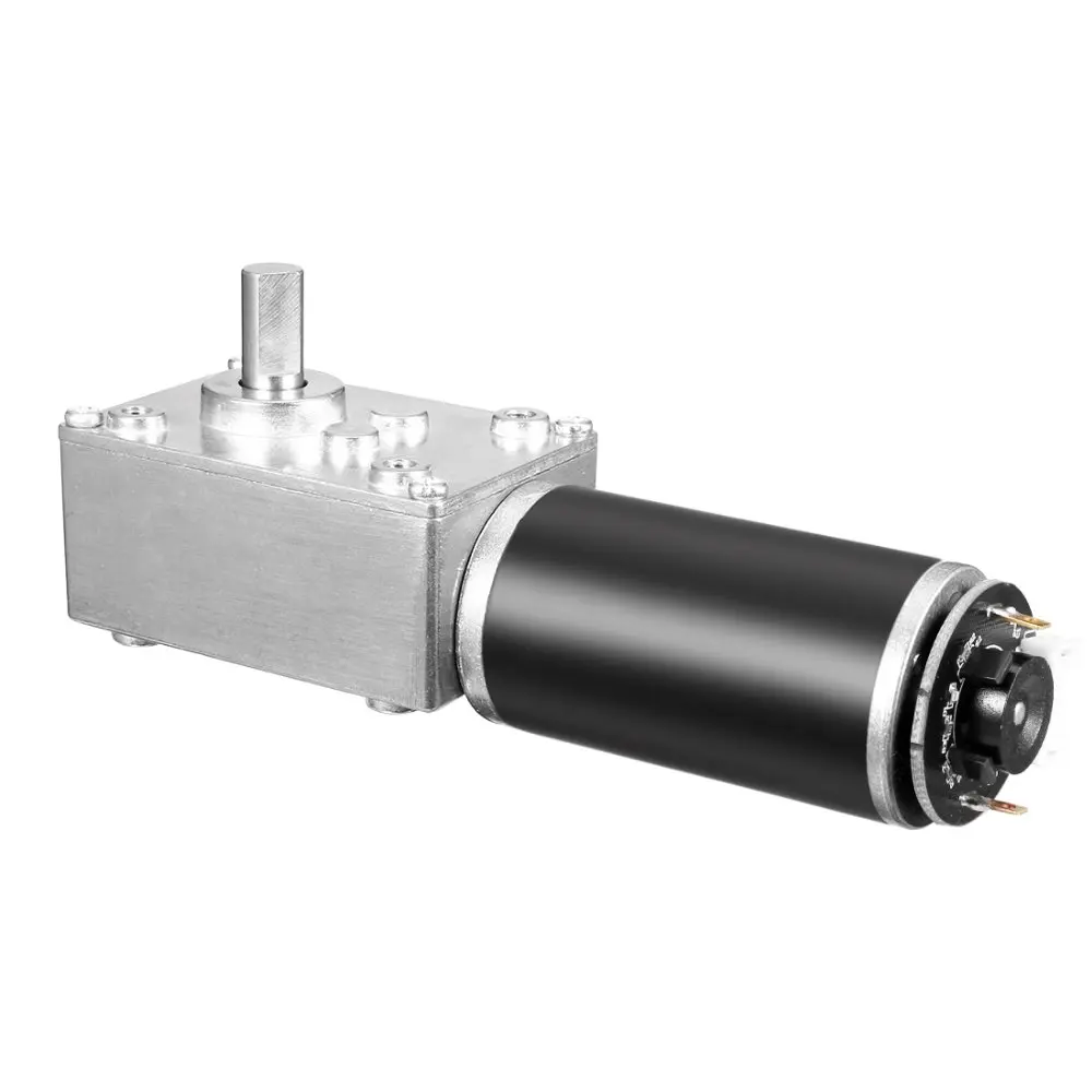 Uxcell DC 24 в 111 об/мин 16кг. См самоблокирующийся червячный мотор-редуктор с кодером и кабелем Лидер продаж