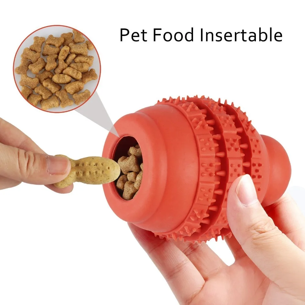 

Dog Interactive Toy Gourd Leaky Feeding Ball Pet Dog Cat Resistant To Bite Rubber Molar Chew Toys Tooth Cleaning Training Toy
