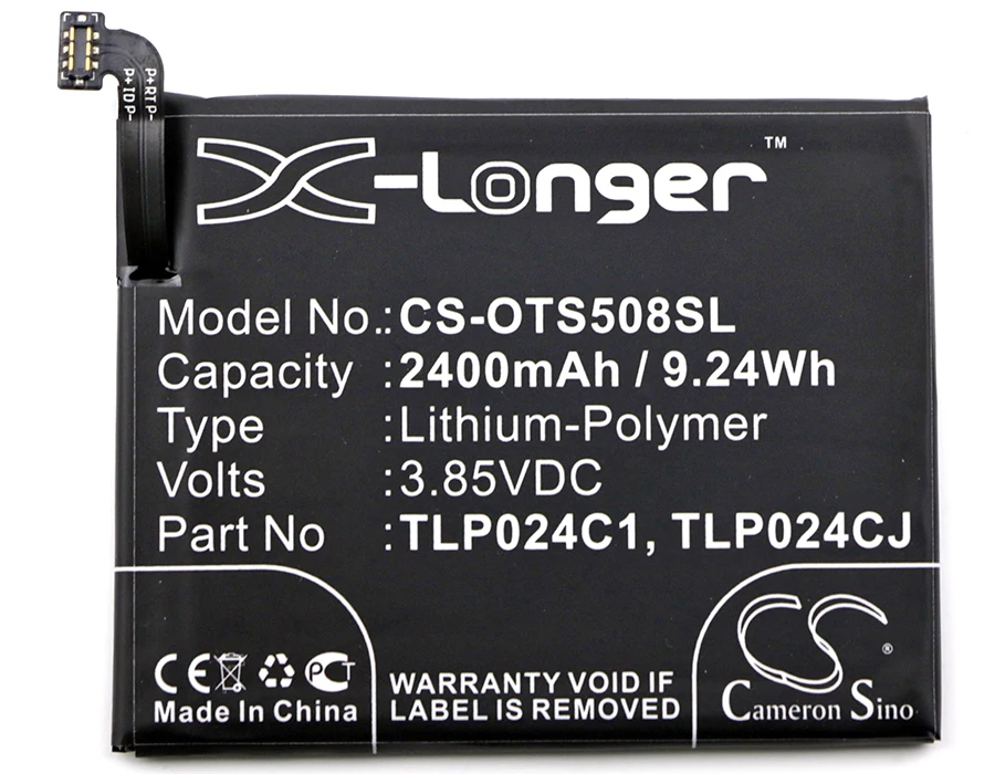Высококачественный аккумулятор Cameron Sino TLP024C1 TLP024CJ для Alcatel One Touch Shine Lite TD