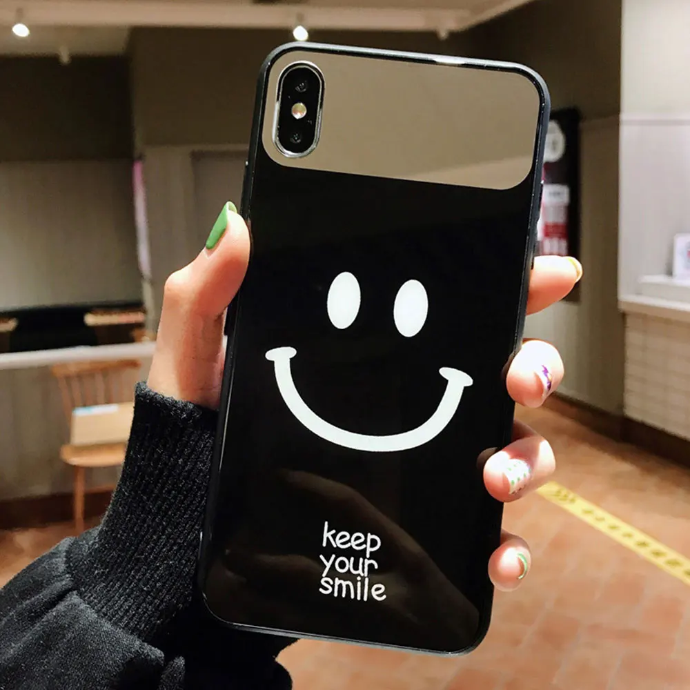 Чехол KISSCASE с милым смайликом для iPhone XR X XS MAX 7 8 Plus мягкий чехол из закаленного
