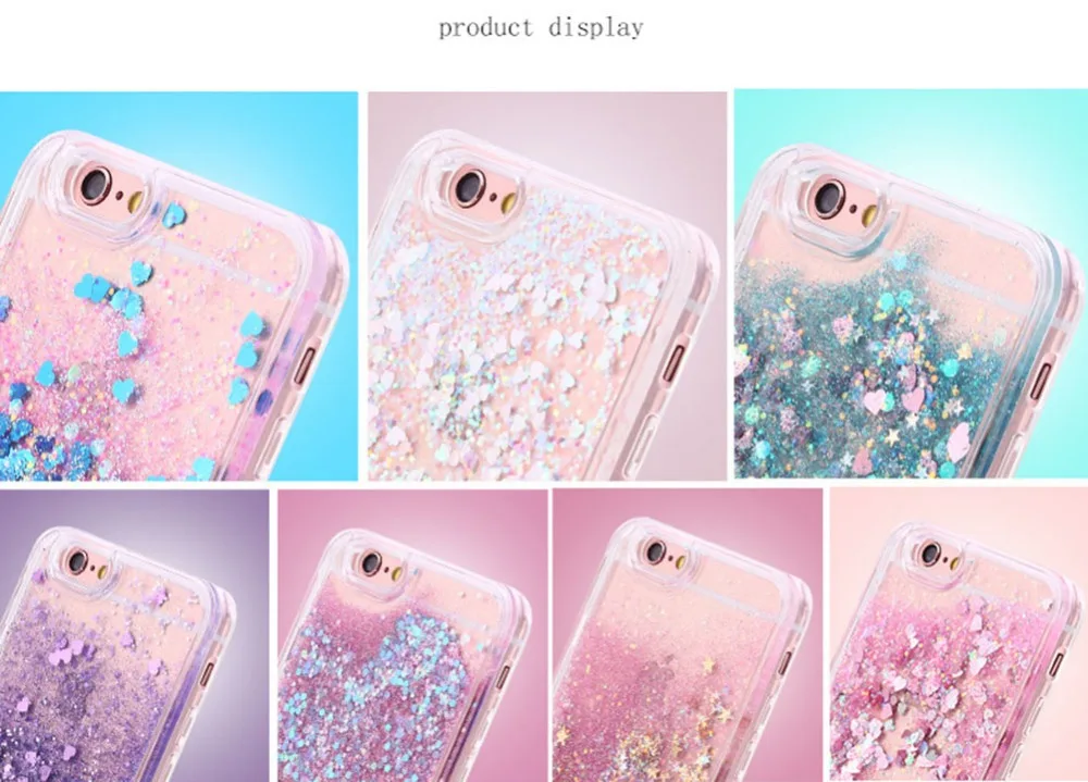 Роскошный динамичный жидкий песок мягкий чехол для iphone 6 S 7 8 Plus X XR XS Max чехлы