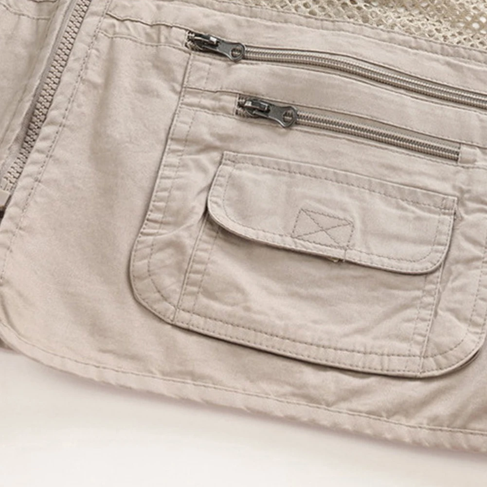 Новый водонепроницаемый сетчатый жилет куртка с несколькими карманами для