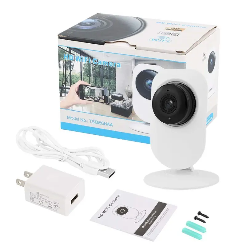 

Wireless WiFi Camera 720P Camera Home IP Surveillance Camera for Baby Indoor security camera with Night Vision and Two-Way Audio