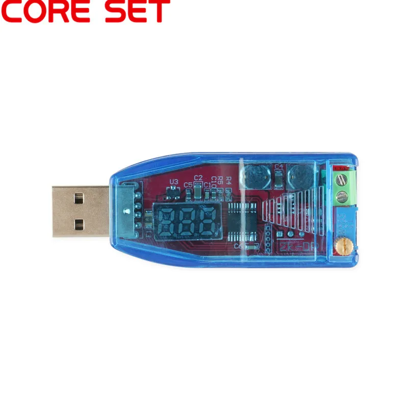 Adjustable USB Регулируемый понижающий блок питания регулятор напряжения Модуль 5 В до 3