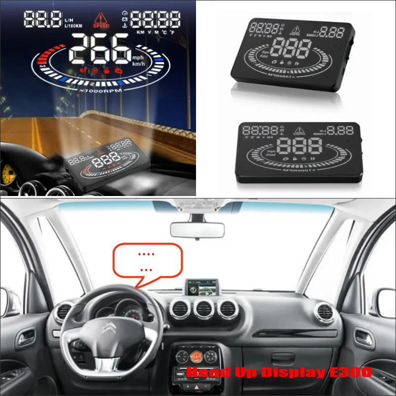 Auto Head Up Display HUD For Citroen C3 C5 Car Electronic Accessories Safe Driving Screen Plug And Play Projector Windshield