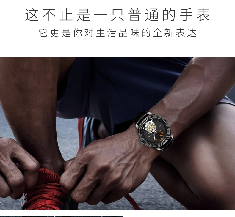 Высокая-конец Tourbillon Для мужчин наручные часы ручной Tourbillon 12-часовой циферблат из крокодиловой кожи Бизнес механические часы Для мужчин ST8006