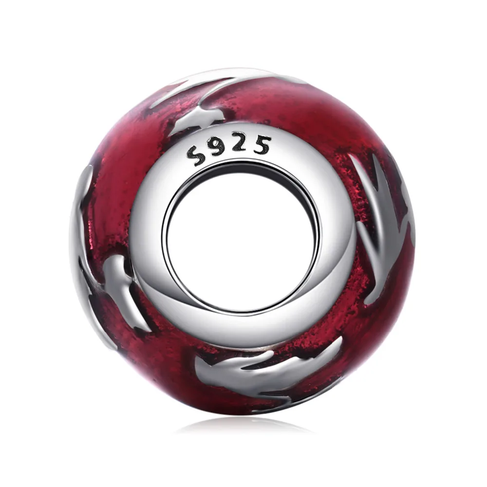 Jewelrypalace стерлингового серебра 925 Семья Бонд Pueple Мурано Стекло бисер Подвески Fit