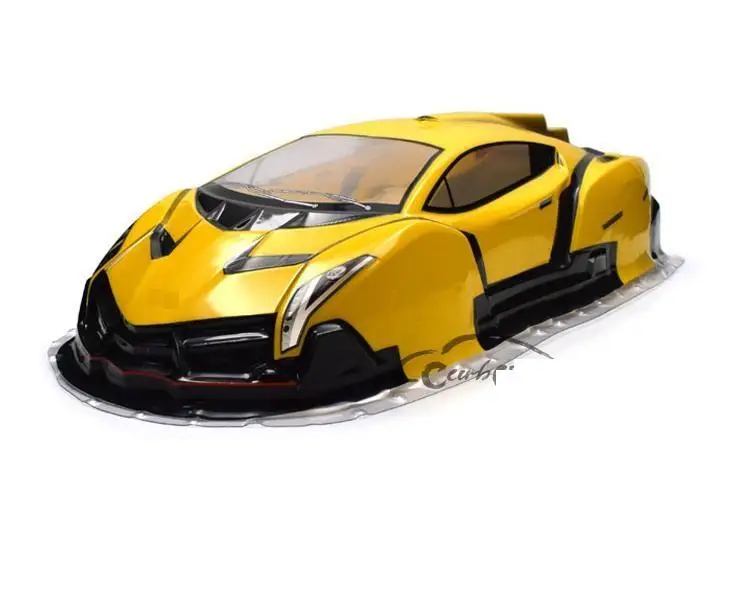 Детали для радиоуправляемых моделей No:091yellow YUKALA1/10 ПВХ Окрашенный корпус РУ хобби