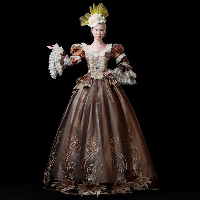 18th века Rococo Готический Мария Антуанетта викторианской вечерние платье период