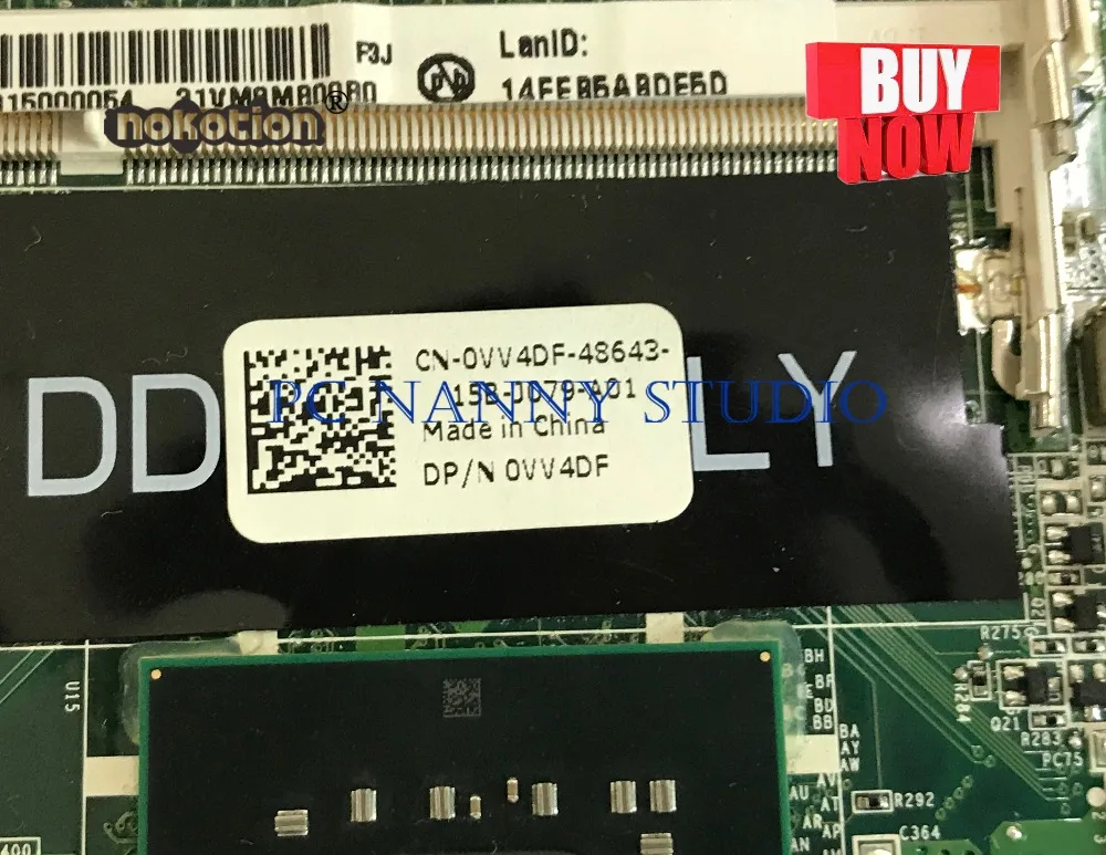 PCNANNY 0VV4DF VV4DF для Dell Vostro 1014 материнская плата DAVM8MMB6F0 DDR2 с ЦП