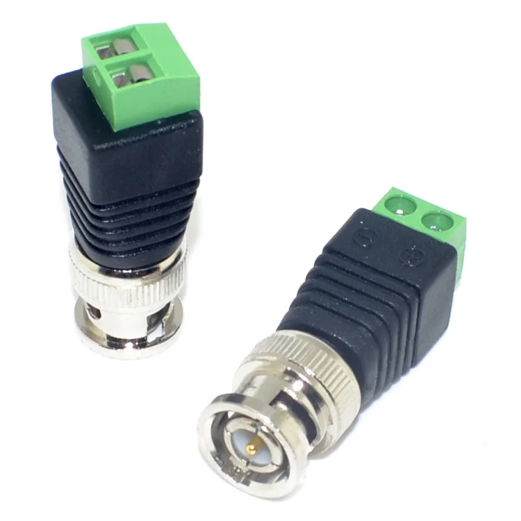 10 шт./лот BNC коннектор Мужской коаксиальный CAT5 к разъем для камеры терминал CCTV DVR