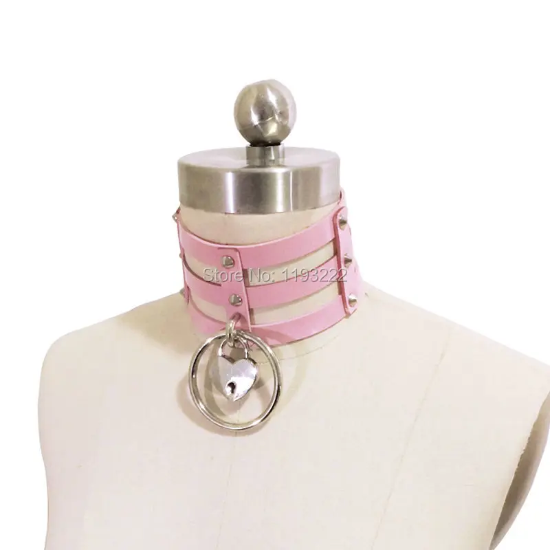 Kawaii Pastal розовый панк Рок Лолита Харадзюку ручная работа безопасное сердце чокер