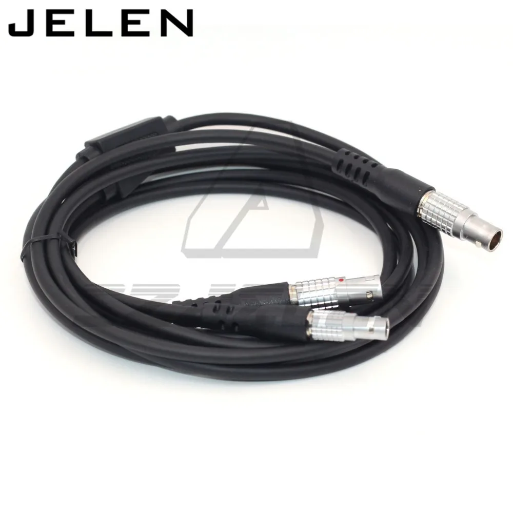Кабель питания Connetor 1B 8pin на 5pin и 0B для Leica GEV186 Y type подключается к общей станции с GPS