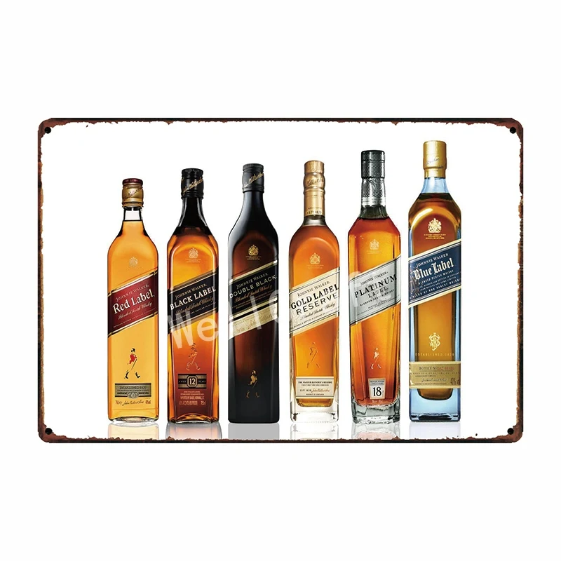 [WellCraft] johnnie walker виски металлический знак декор для вечевечерние паба бара фреска