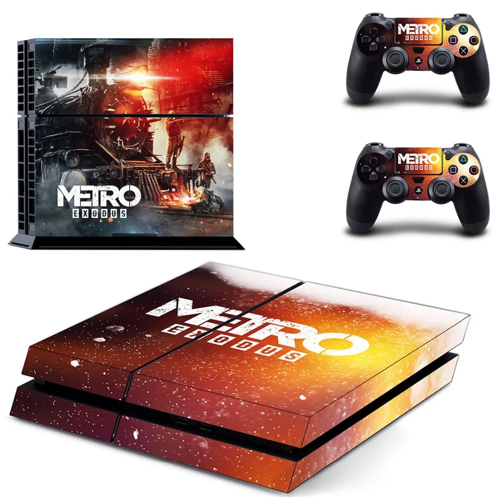 Игровая станция 4 стикер Pegatina Metro Exodus s PS4 контроллер кожи наклейка набор для