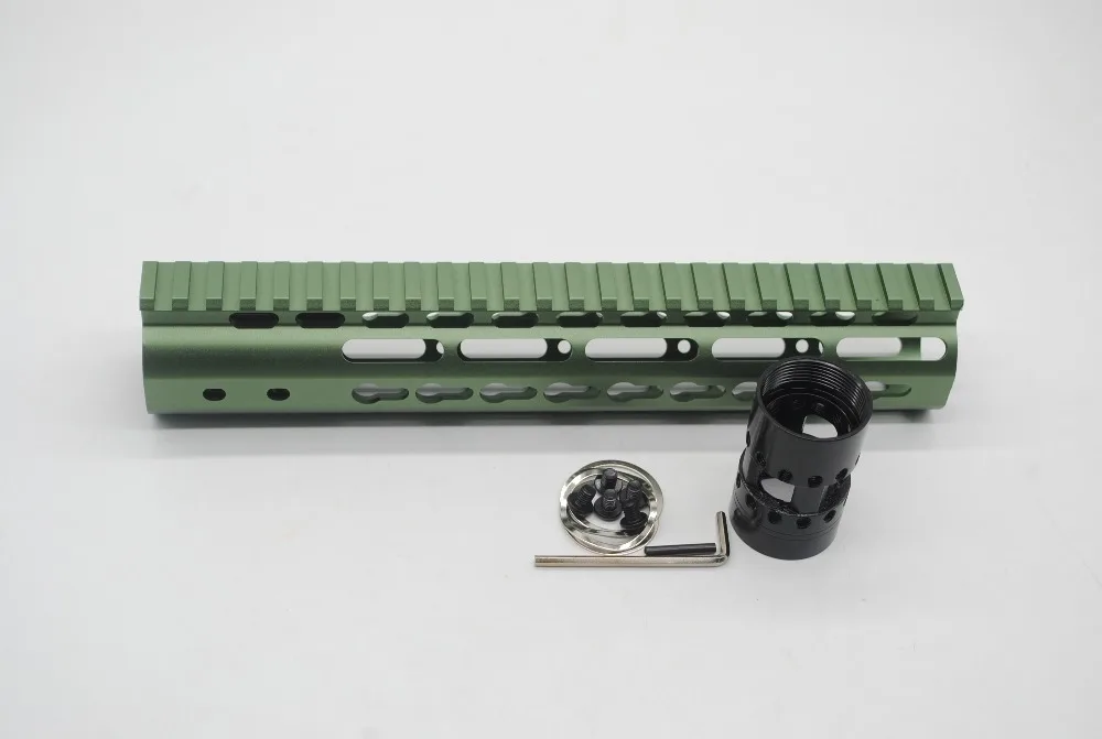 TriRock 10-дюймовая система крепления Keymod Handguard Rail без Пикатинни с/без рельсовых