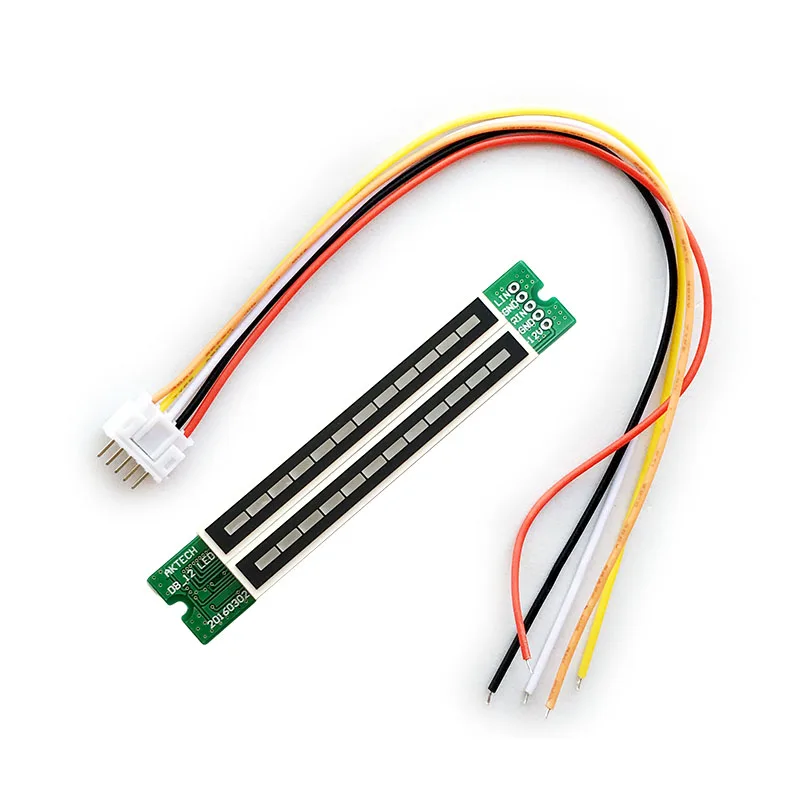 Двойной 12 Светодиодный стереоиндикатор уровня усилитель с АРУ измеритель громкости VU метр лампа GOB