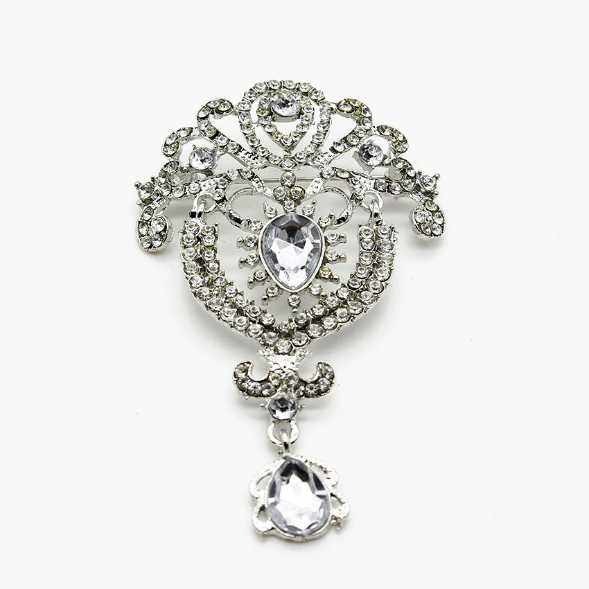 Модная винтажная классическая брошь с якорем, украшенная кристаллами и стразами, античная брошь-булавка для женщин в различных аксессуарах для одежды, подарок.