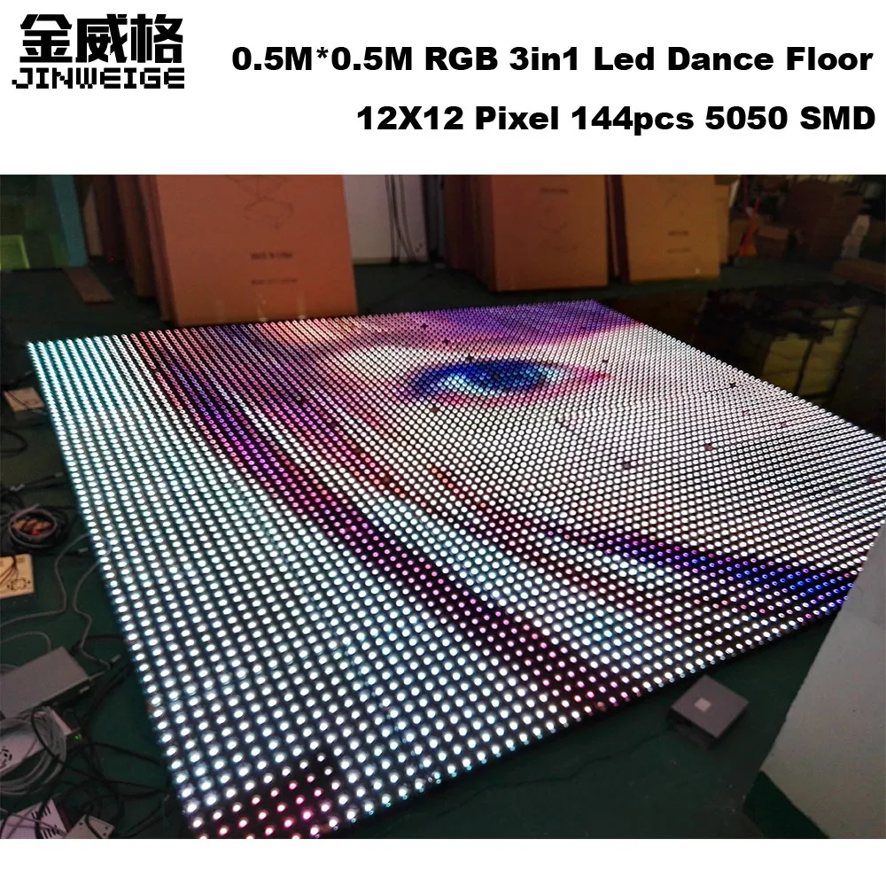 

Красивый эффект 12x12 пикселей RGB 3 в 1 интерактивный СВЕТОДИОДНЫЙ танцпол IP52 датчик диско танцпол Вечерние