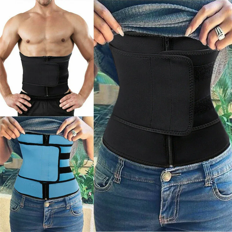 Модный тренировочный пояс для мужчин и женщин регулируемый похудения тренировок
