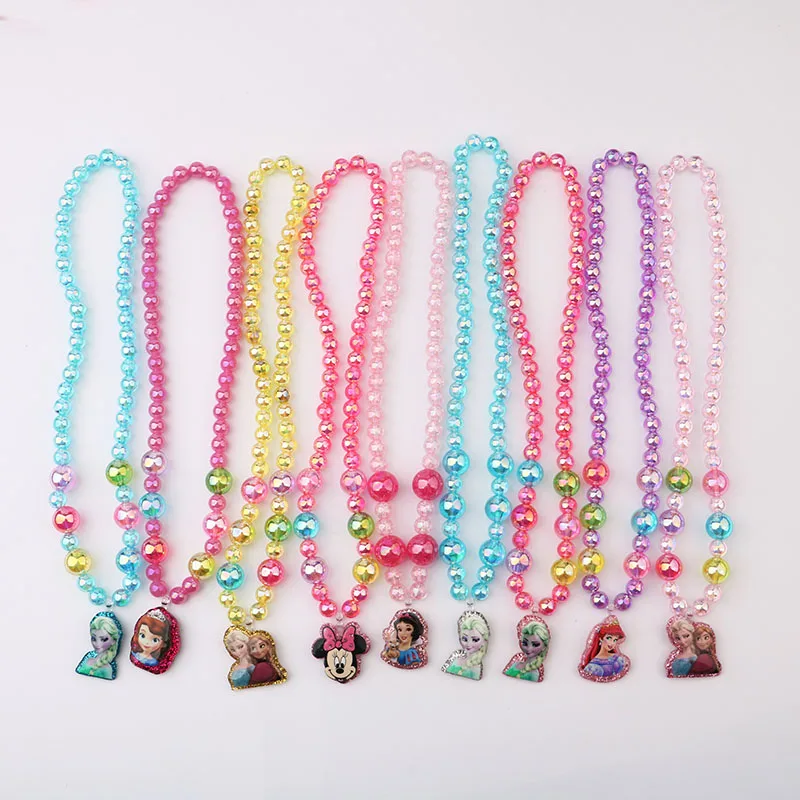 Новинка бусы принцессы ожерелье браслет детские украшения для девочек