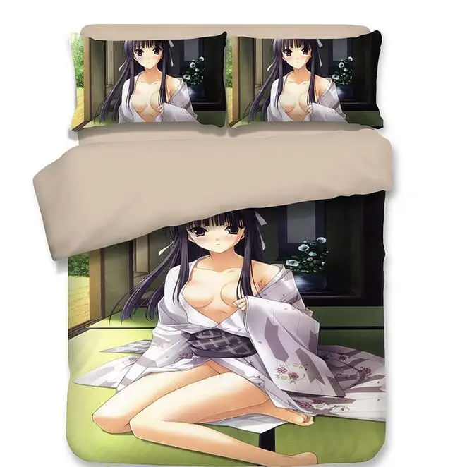 Сексуальный Взрослый Аниме Kasugano Sora японский персонаж пододеяльник Твин Полный Королева супер король один двойной размер постельные принадлежности Indoorsman