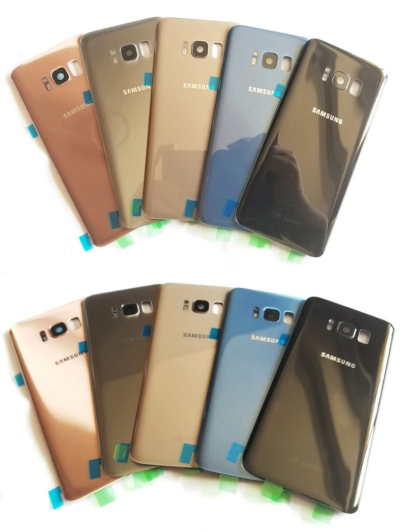 Оригинальная задняя крышка для SAMSUNG Galaxy S8 G9500 S8 Plus S8+ SM-G9550 Задняя стеклянная крышка