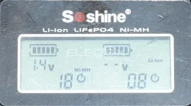 Оригинальное интеллектуальное зарядное устройство Soshine H2 с 2 слотами ЖК-дисплей и автомобильное зарядное устройство для Li-Ion 18650 Ni-MH AA AAA LiFePO